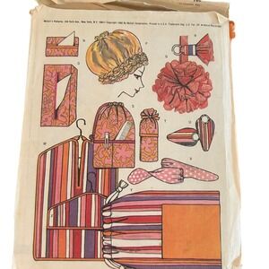 McCall's 8444 Sewing Pattern Unisex OS Multicolor 1966 25 Bazaar Boutique Items